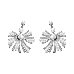 Annaya韩雪同款星云耳环小众高级感纯银百搭耳钉新年礼物女耳圈