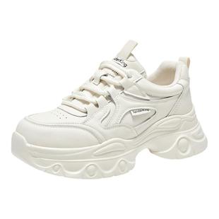 蜘蛛王女鞋官方旗舰店正品2025年冬季老爹鞋加绒休闲户外厚底百搭