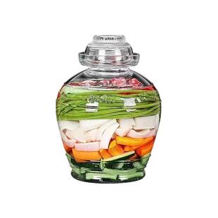 四川泡菜坛子泡菜坛家用玻璃罐密封罐咸菜罐腌制酸菜罐子腌菜缸