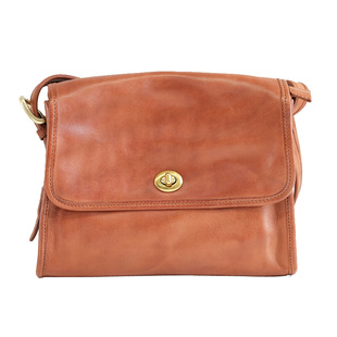 葱木 日式小众通勤包女高级感真皮复古斜挎包宽肩带质感公文包大