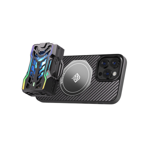 iPhone碳纤维磁吸散热壳拿命散热TVVT1009适用于苹果17promax导热壳手机散热器铜均热板保护壳