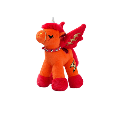 亮片独角兽马年本命年吉祥物公仔玩偶新年礼物毛绒玩具礼品盒送人