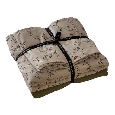 天竺棉早秋复古清新藤蔓四件套