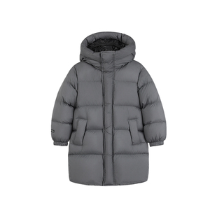 EBAER儿童鹅绒服中长款2025冬季新款羽绒服男童女童保暖羽绒外套