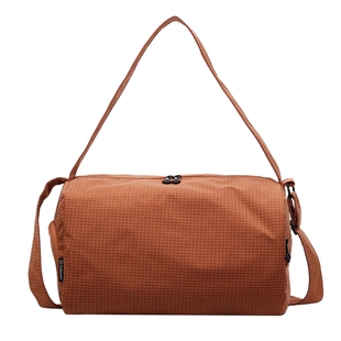 新款格子休闲运动健身包男女款手提斜挎包干湿分离旅行包可登机包