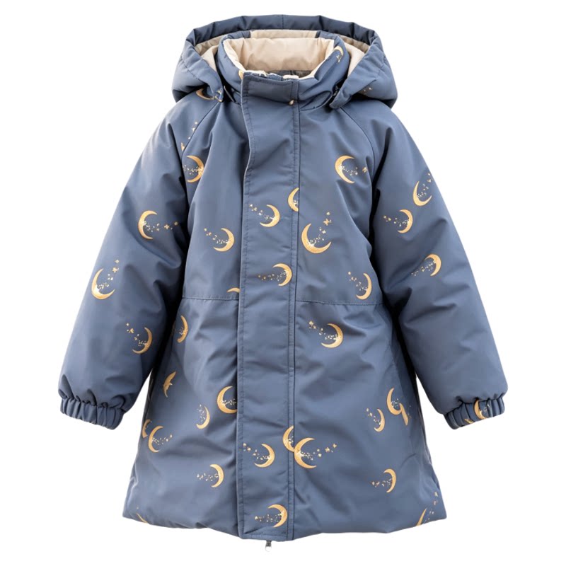 加绒派克服外套女童中长款户外棉服宝宝秋冬装冲锋衣棉衣小孩男童