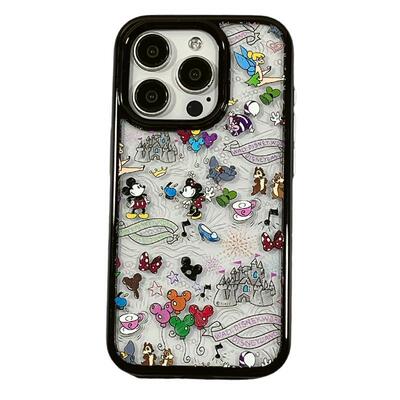 黑边可爱KT猫米奇苹果手机壳