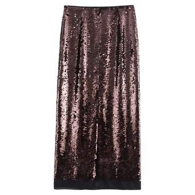 High waist slimming sequin wrap skirt高腰显瘦亮片包臀半身裙