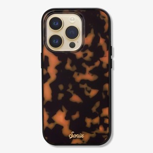现货 美国Sonix棕色玳瑁苹果15/16手机壳iPhone17ProMax防摔Air豹纹
