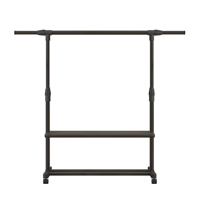 晾衣架落地阳台室内双杆晾衣服架子室外伸缩晒被子神器室内挂衣架