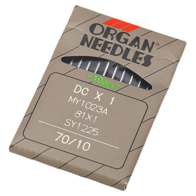 日本进口风琴机针DCX1缝纫机衣车针包缝机 锁边机 拷边机机针DC 1