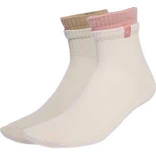 滔搏adidas阿迪达斯三叶草男女双层假两件拼接舒适及踝袜子JX5199