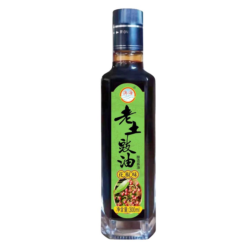 澳海食品特鲜花椒酿造酱油广东增城特产豉油生抽烹饪调味品300ml