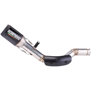 适用duke RC390 DUKE390改装中段排气管 侧排高位AR碳纤尾段17-21