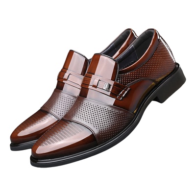 老人头商务正装男鞋夏季橡胶透气