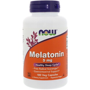 NowFoods诺奥褪黑素快速调节助眠Extra Strength Melatonin 5mg