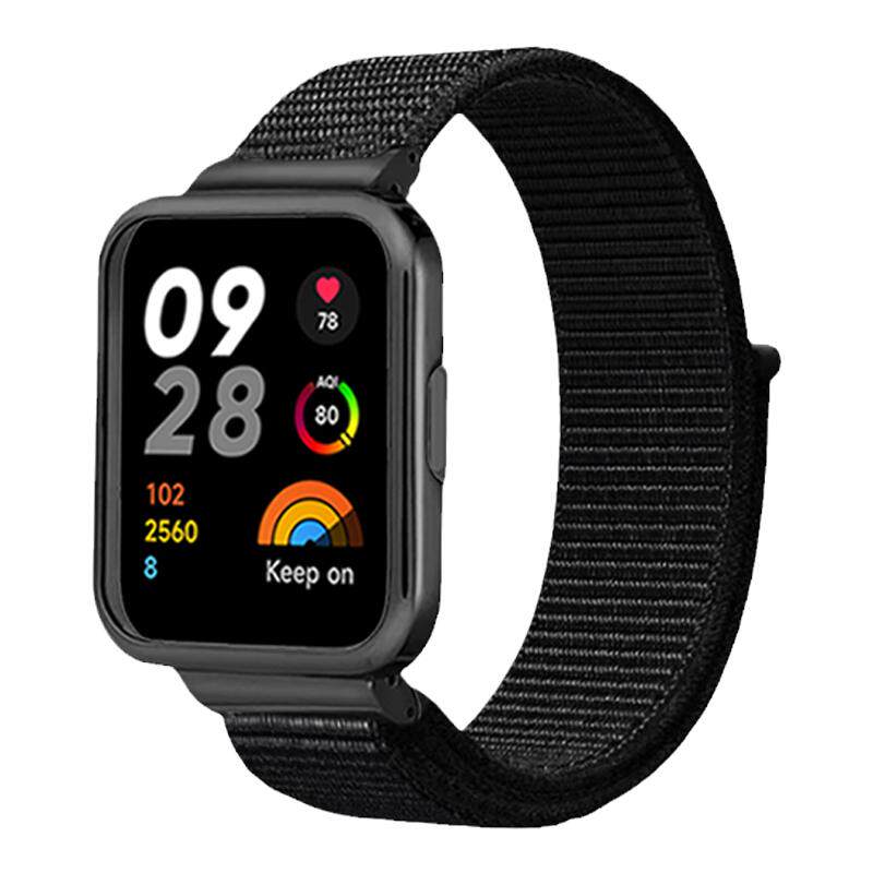 适用小米红米Redmi watch 3尼龙watch5回环运动智能手表watch2表带男女mi lite智能手环腕带替换带配件潮
