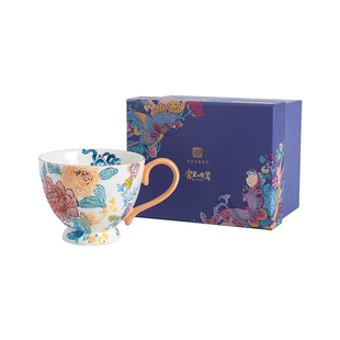 JOYYE卓艺釉下手绘故宫文创马克杯燕麦早餐水杯子陶瓷送闺蜜礼盒