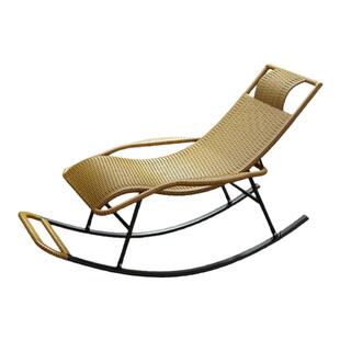 躺椅阳台家用休闲藤椅2025新款成人坐睡两用懒人摇摇椅老人专用