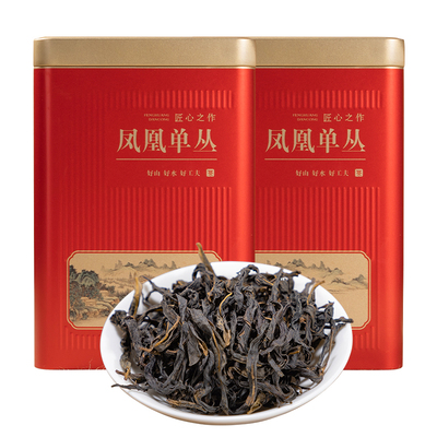 凤凰单枞茶鸭屎香茶叶特级蜜兰香潮州凤凰单从茶乌岽单枞罐装送礼