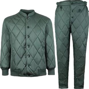 正品温区寒区军绿色棉衣棉袄制式冬季松枝绿单上衣短款裤套装保真