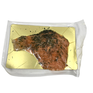 confee腌制烟熏三文鱼切片沙拉进口冷熏smoked salmon刺身生鱼片