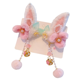 女童红色过年发夹粉色发饰小宝宝2026年新款头饰儿童喜庆拜年发卡