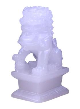 树脂白玉狮子室内家居摆设