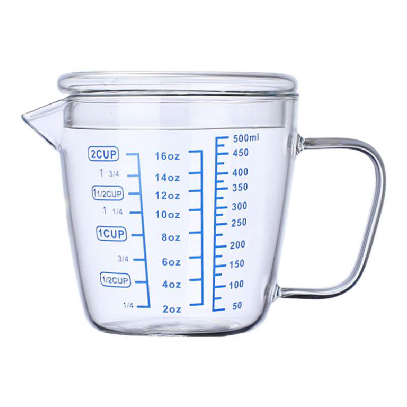 刻度杯耐热玻璃微波炉加热水杯
