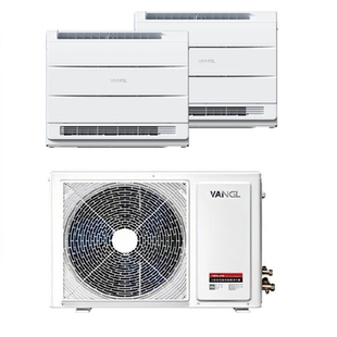 万居隆空气源热泵1.5匹空调冷暖两用落地家用阁楼壁挂机煤改电