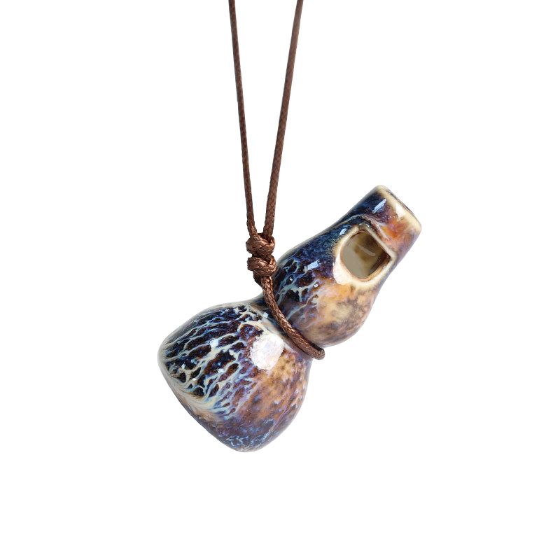 景德镇陶瓷项链毛衣链女国潮风复古葫芦吊坠情侣学生闺蜜古风配饰