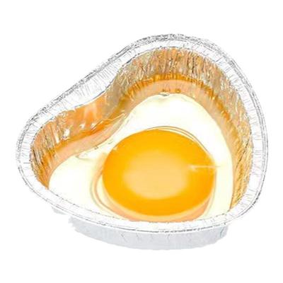 锡纸碗圆形爱心模具心形铝箔碗