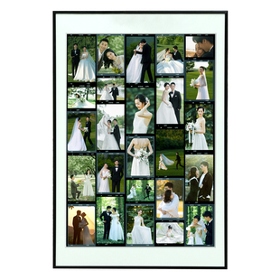 照片打印加相框摆台胶卷宫格挂墙婚纱照情侣礼品定制礼物diy相册