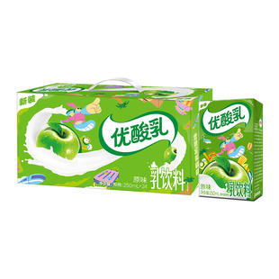 伊利优酸乳原味含乳饮料250ml*24盒酸乳饮料儿童学生早餐