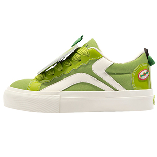 鮀品青苹果鞋女新款春季明星同款厚底面包鞋原创小众痛鞋绿色板鞋