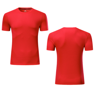 中国马拉松跑步t恤健步走速干短袖体育生田径训练服男女团服定制