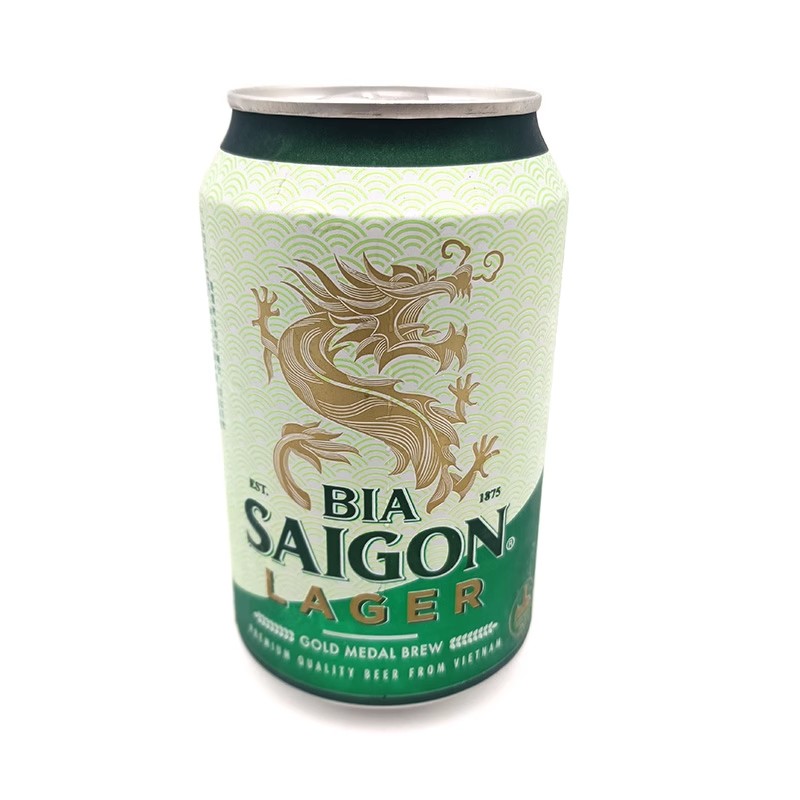 越南特产Bia Sài Gòn Lager 330ml西贡牌啤酒罐装绿瓶饮料包邮