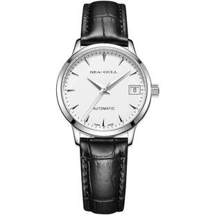 海鸥表手表女款机械表皮带商务手表休闲女表江宁梧桐6042