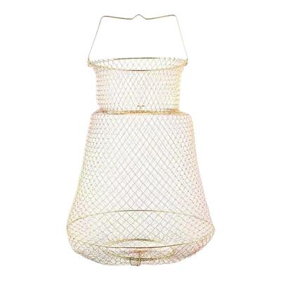 铁鱼护钢丝折叠鱼笼金属不锈钢