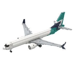 西捷波音737MAX8积木模型