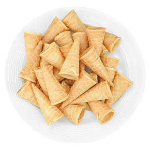 冰淇淋装饰蛋糕裱花脆筒冰激凌迷你小蛋筒卷甜筒皮零食奶茶500个