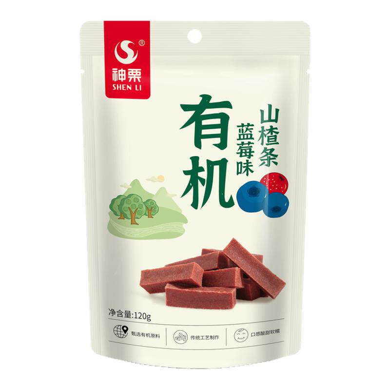 神栗有机山楂条120g/袋独立包装