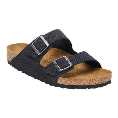 BIRKENSTOCK勃肯绒面革双扣拖鞋