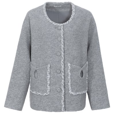 BLANCORE小香风落肩宽松外套