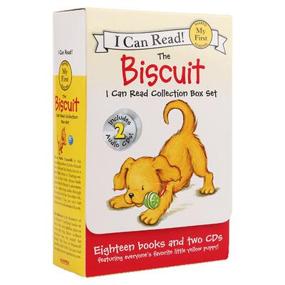 小饼干狗第1阶段My first 18册盒装 I can read Biscuit Phonics Fun 18册+2CD 英文原版绘本 汪培珽书单英语启蒙icanread分级读物