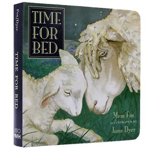 英文原版绘本Time For Bed 该睡觉了 吴敏兰书单温馨睡前亲子读物 低幼儿童启蒙早教英语读本图画故事纸板书 宝宝习惯培养成图书籍