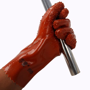 包邮 春蕾CL 998止滑浸塑耐寒耐磨防酸碱防油水产工业劳保手套2双