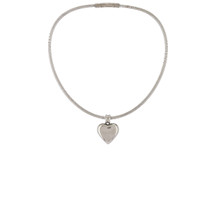 petit moments 银色爱心吊坠项链简约气质锁骨链配饰REVOLVE新款