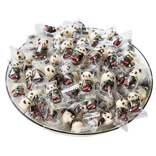 棵力果熊猫麦丽素黑白巧克力豆过新年货糖果零食批发(代可可脂)
