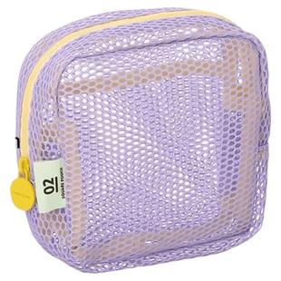 多巴胺豆腐包迷你网纱便携旅行洗漱化妆品收纳包补妆包网格杂物包